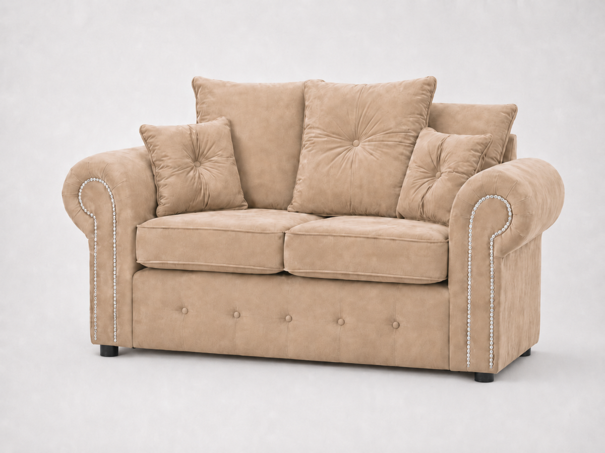 Olympia Modern 2-Seater Velvet Sofa | Premium Living Room Furniture Couch
