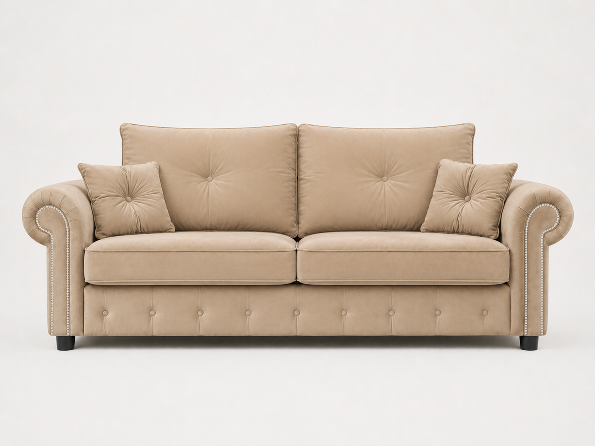 Olympia Luxury Velvet 3-Seater Couch Premium Living Room Furniture Suite