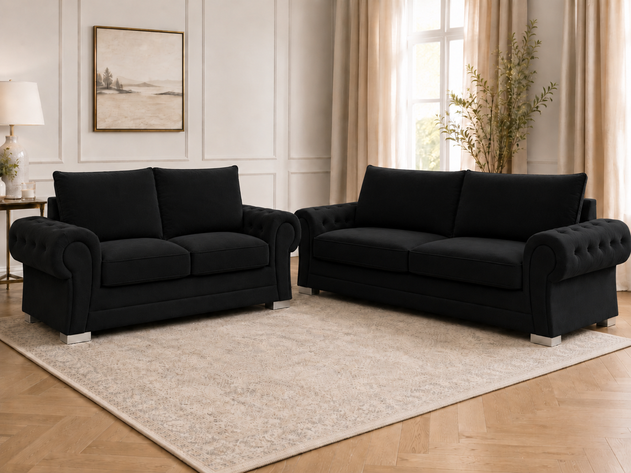 Verona Modern Fabric 3+2 Sofa Set | Premium Living Room Couch