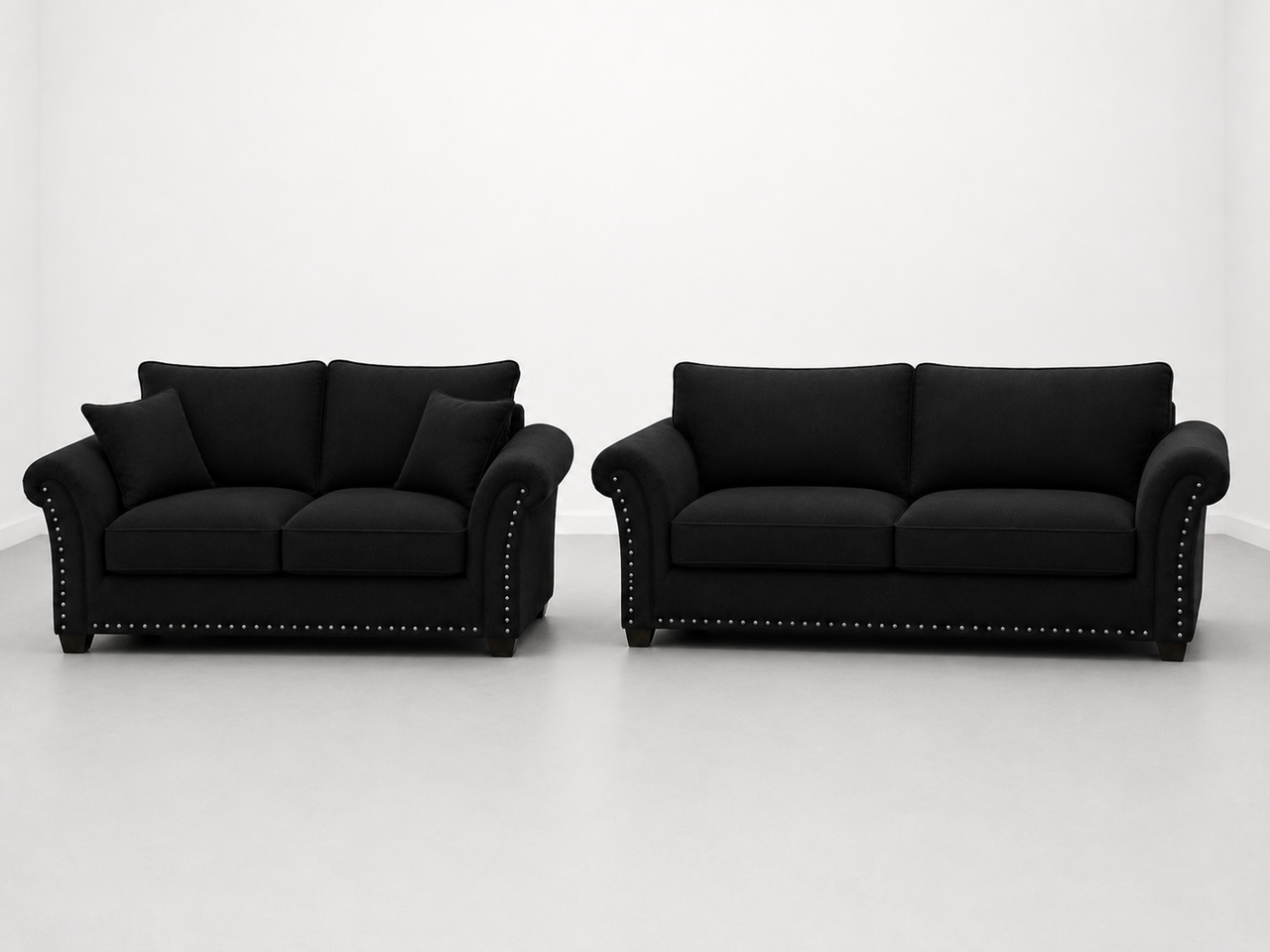 Harrison Modern Velvet 3+2 Sofa Set | Fabric Living Room Couch