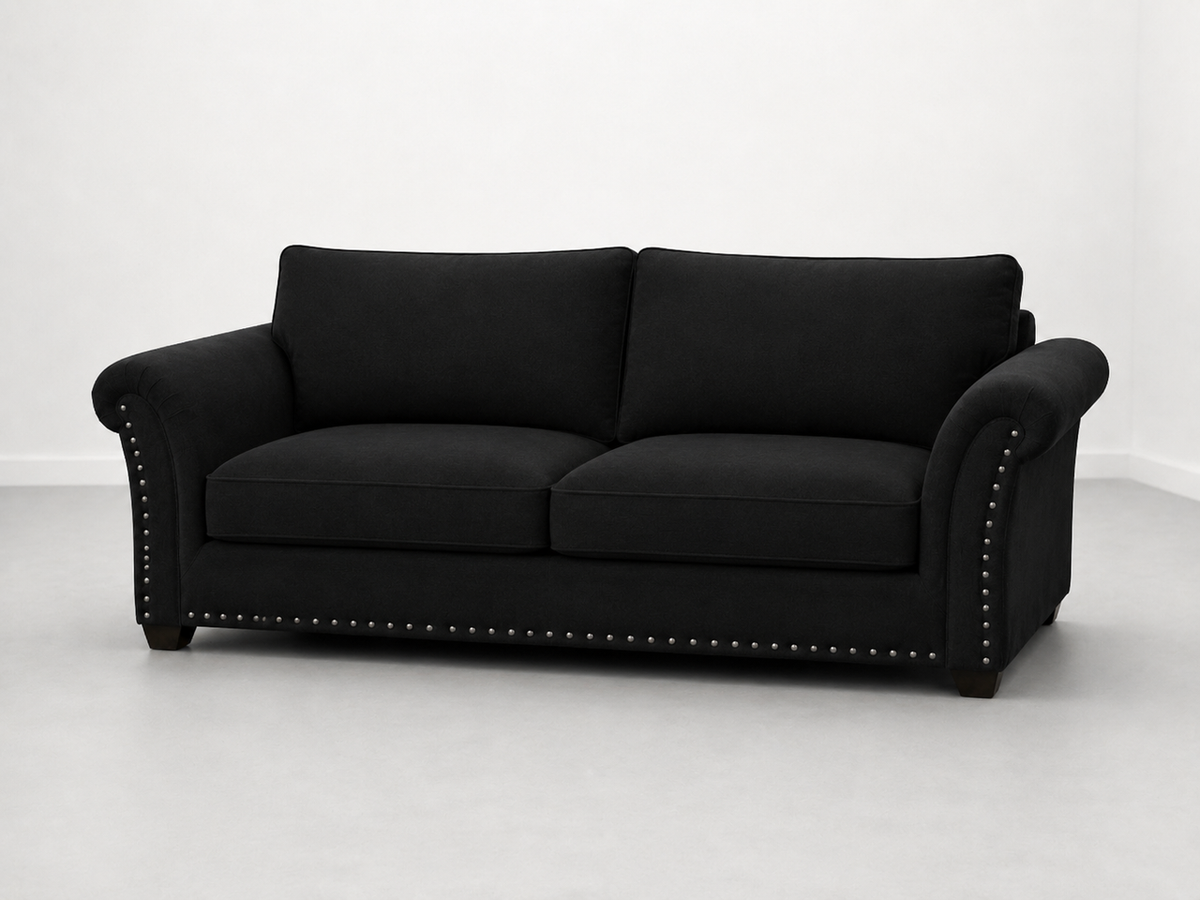 Harrison Velvet Sofa Set Modern 3-Seater Fabric Couch for Living Room
